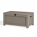 Garten-Aufbewahrungsbox 120 x 60 x 60 cm Kunststoff Taupe mit Klappdeckel