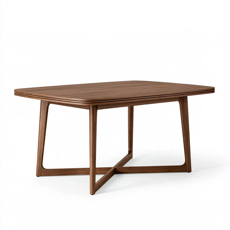 Esstisch 180 x 90 x 75 cm Holz Walnussbraun rechteckig im modernen Stil